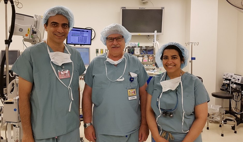 With Dr Del Monte and Fellow @ OR